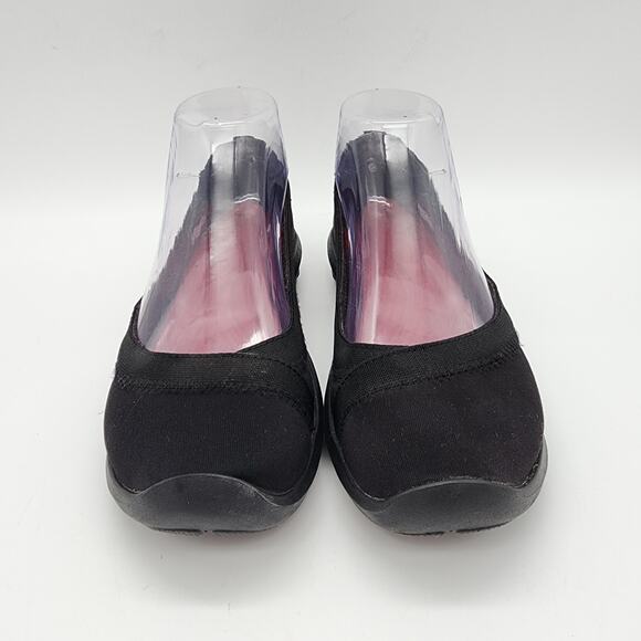 Crocs Busy Day Ballet Flats Size 5 Black Slip On Stretch Casual Comfy Round Toe - Picture 2 of 10